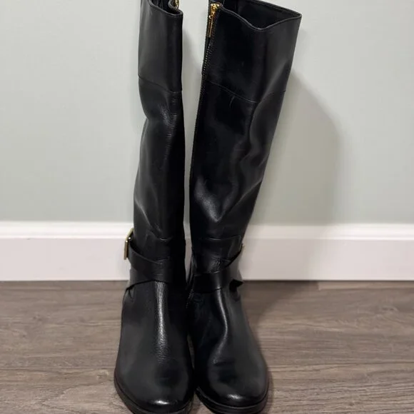 Black Michael Kors Tall Boots - Picture 2 of 6
